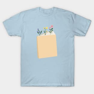 Flowers in book T-Shirt